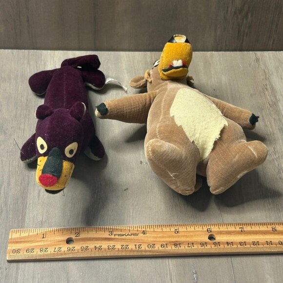 Vintage Disney Jungle Book Baloo & Bagheera Plush Stuffed Animals - READ - Picture 8 of 8